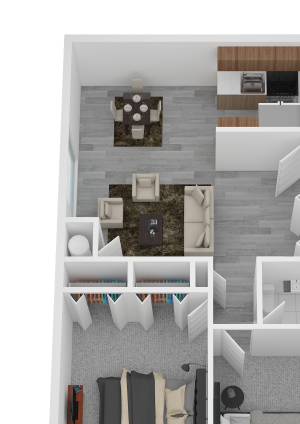 2 Bedroom End Corner 2 Bedroom End Corner